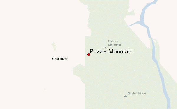 Puzzle Mountain (Elk River Mountains) Location Map