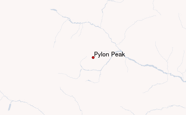 Pylon Peak Location Map