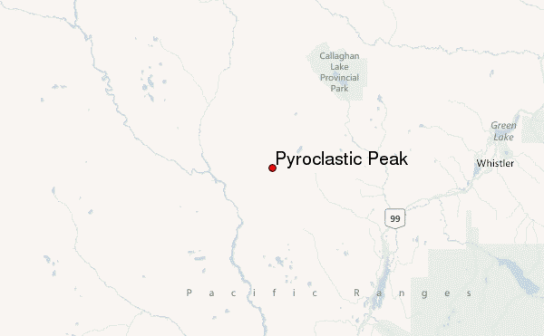 Pyroclastic Peak Location Map
