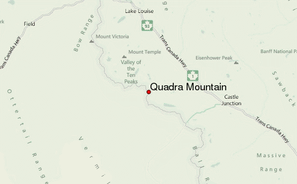 Quadra Mountain Location Map