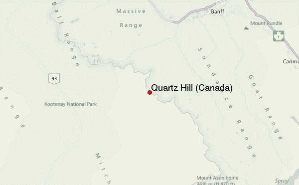 Quartz Hill (Canada) Location Map