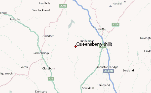 Queensberry (hill) Location Map