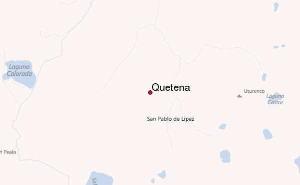Quetena Location Map