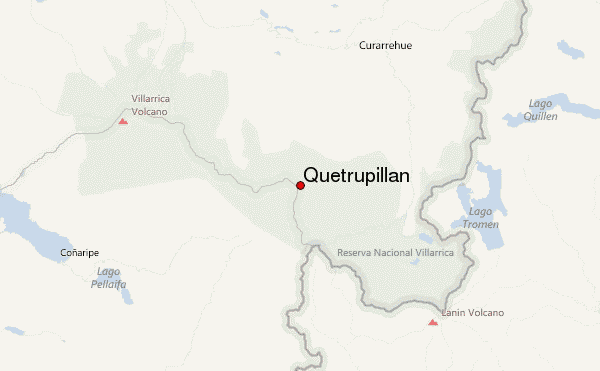 Quetrupillán Location Map