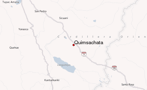 Quimsachata Location Map
