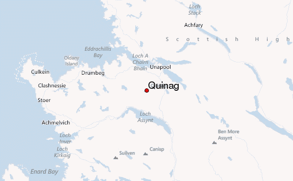 Quinag Location Map