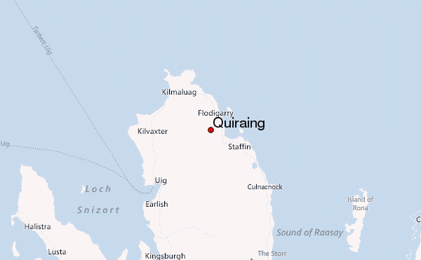 Quiraing Location Map