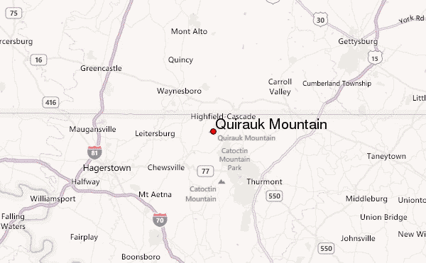 Quirauk Mountain Location Map