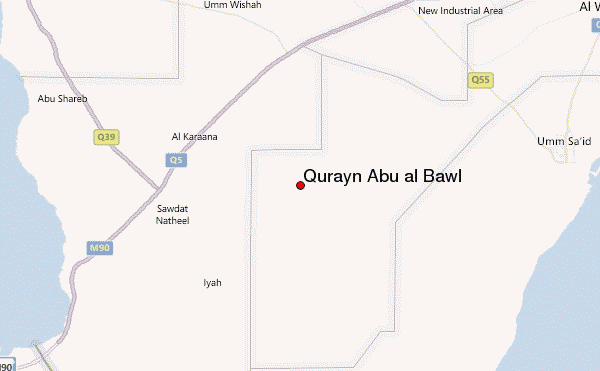 Qurayn Abu al Bawl Location Map