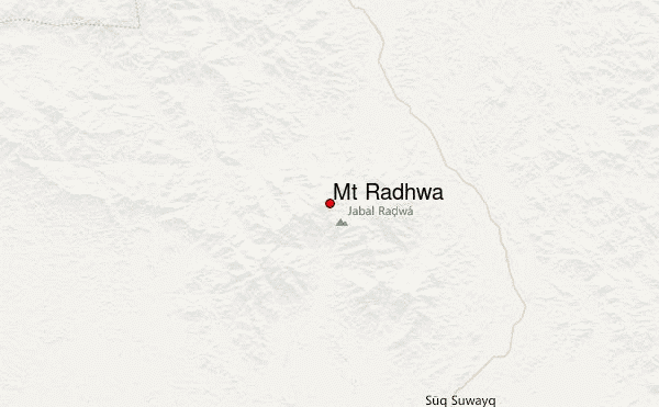 Mt Radhwa Location Map