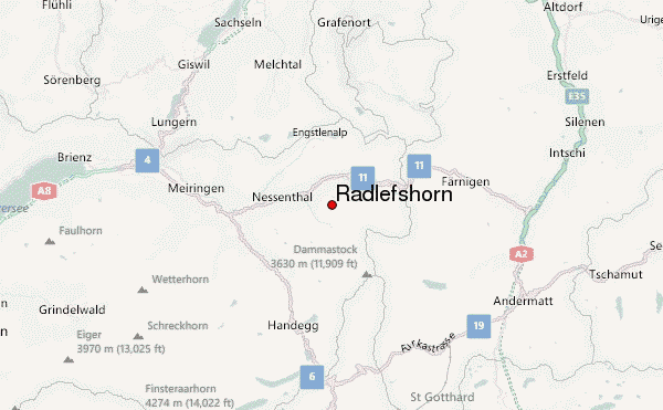 Radlefshorn Location Map