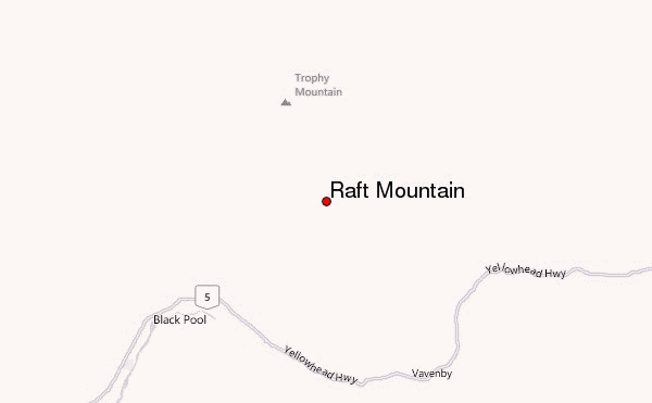 Raft Mountain Location Map