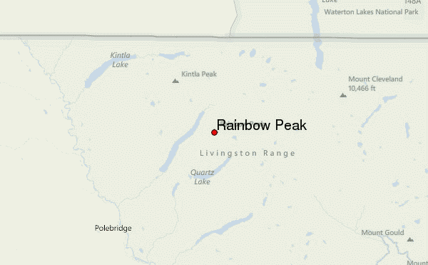 Rainbow Peak Location Map