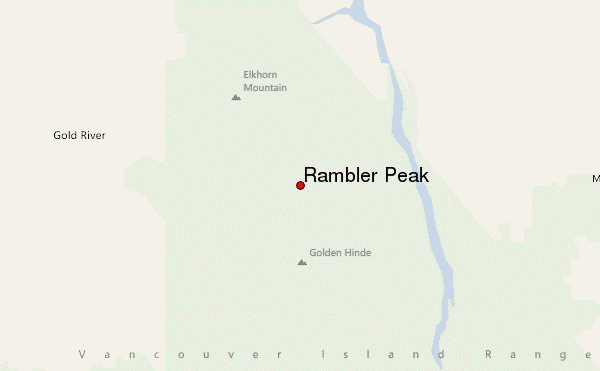 Rambler Peak (Elk River Mountains) Location Map