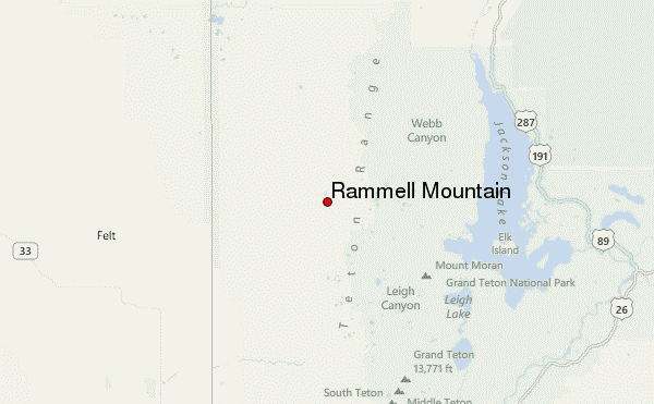 Rammell Mountain Location Map