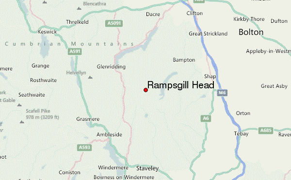 Rampsgill Head Location Map