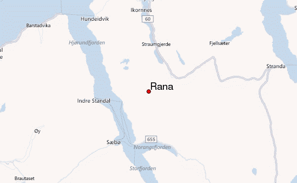 Råna Location Map