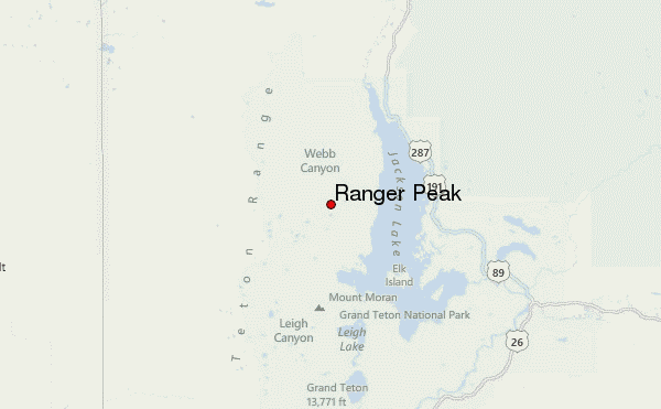 Ranger Peak Location Map