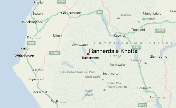 Rannerdale Knotts Location Map