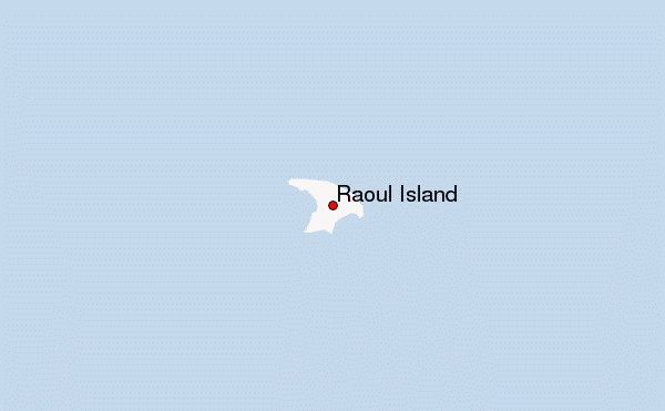 Raoul Island Location Map