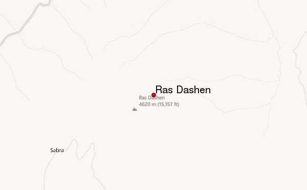 Ras Dashen Location Map