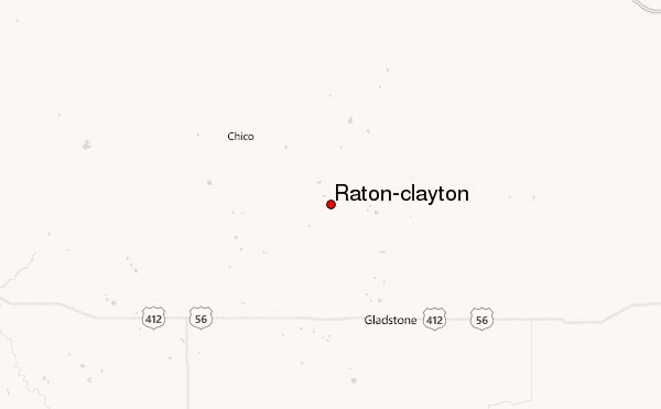 Raton-clayton Location Map