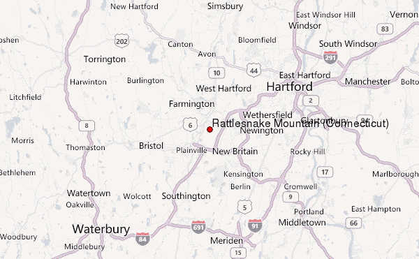 Rattlesnake Mountain (Connecticut) Location Map