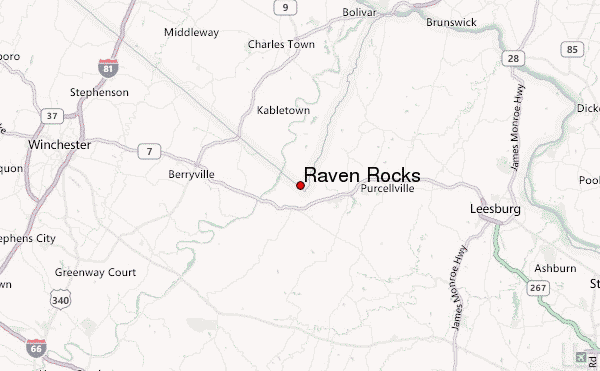 Raven Rocks Location Map