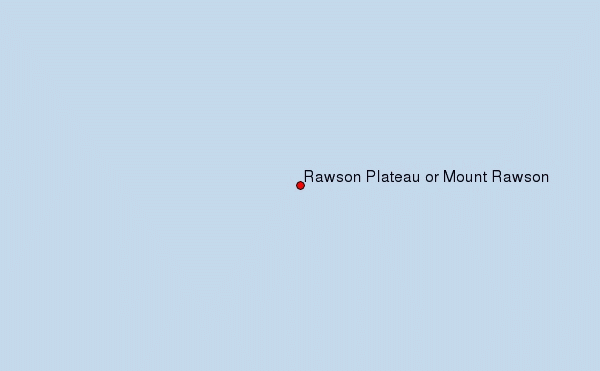 Rawson Plateau or Mount Rawson Location Map
