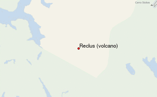 Reclus (volcano) Location Map