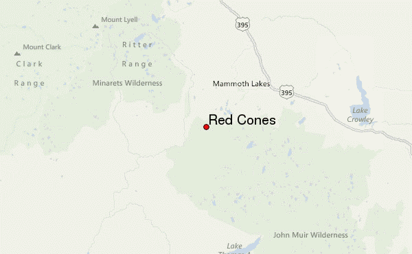 Red Cones Location Map