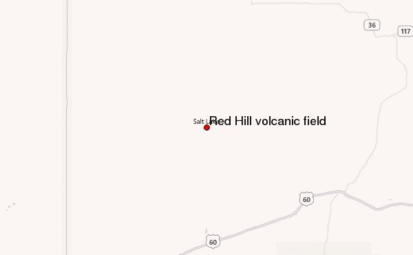 Red Hill volcanic field Location Map