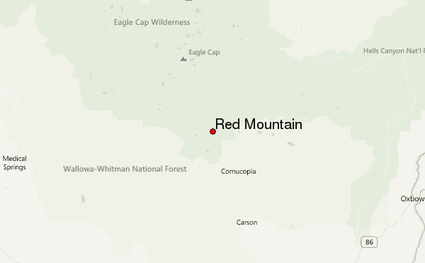 Red Mountain Location Map