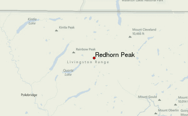 Redhorn Peak Location Map