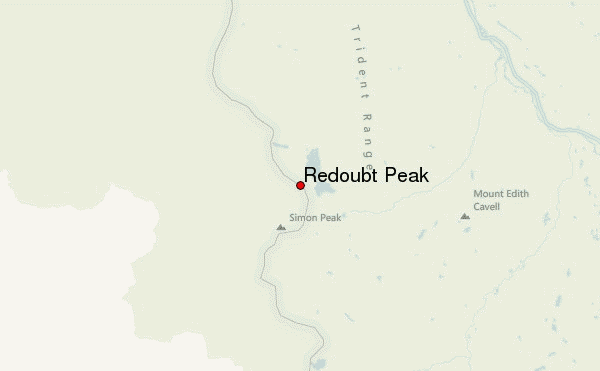 Redoubt Peak Location Map