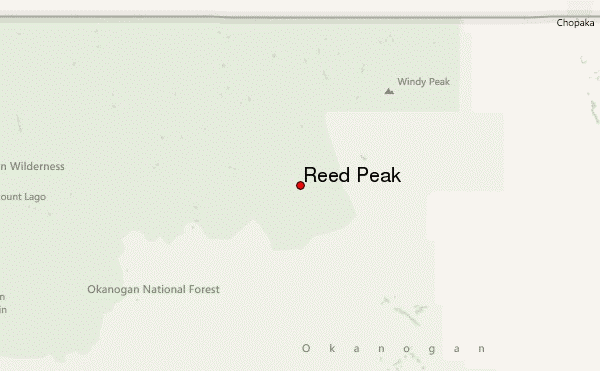 Reed Peak Location Map