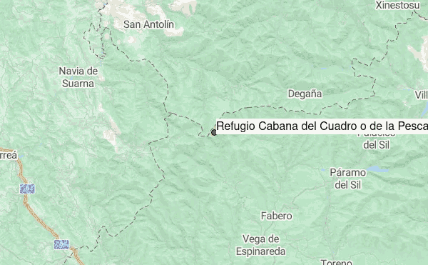 Refugio Cabaña del Cuadro o de la Pesca Location Map