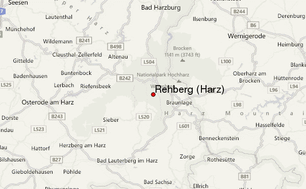 Rehberg (Harz) Location Map