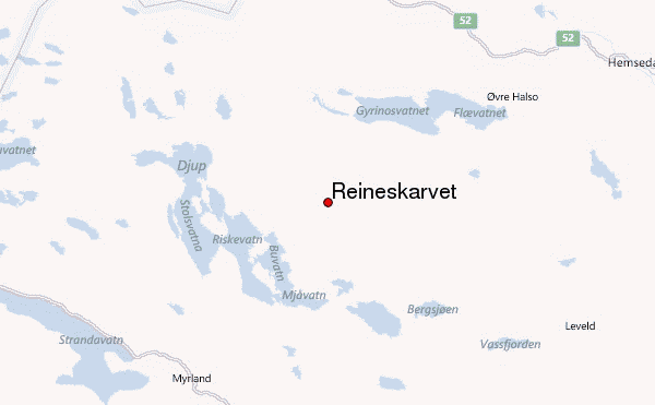 Reineskarvet Location Map