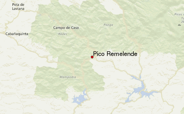 Pico Remelende Location Map