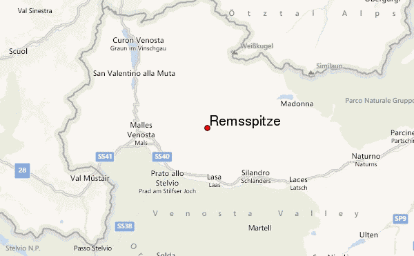 Remsspitze Location Map