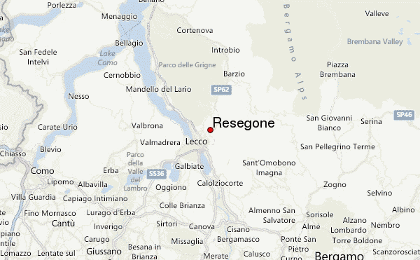 Resegone Location Map