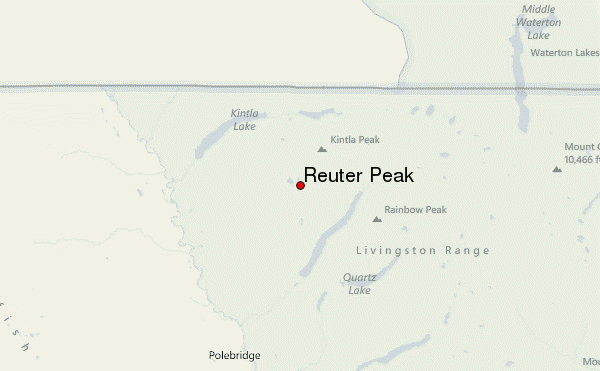 Reuter Peak Location Map