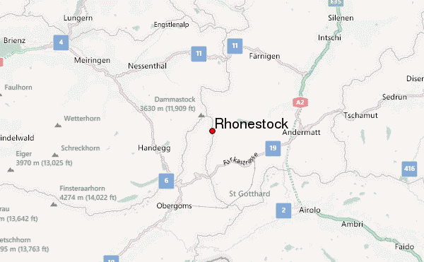 Rhonestock Location Map