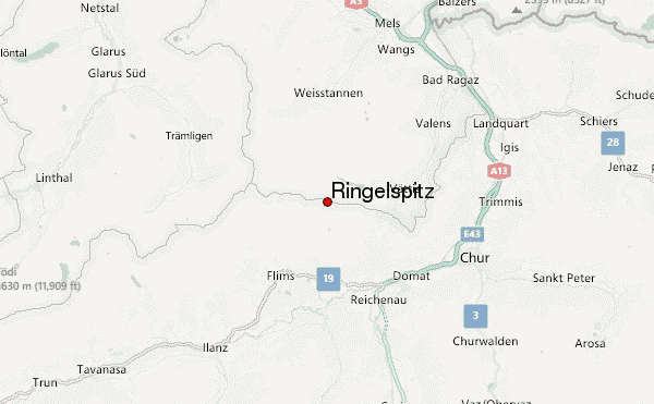 Ringelspitz Location Map
