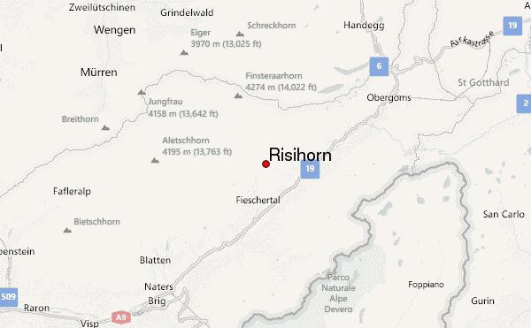Risihorn Location Map