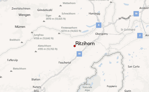 Ritzihorn Location Map