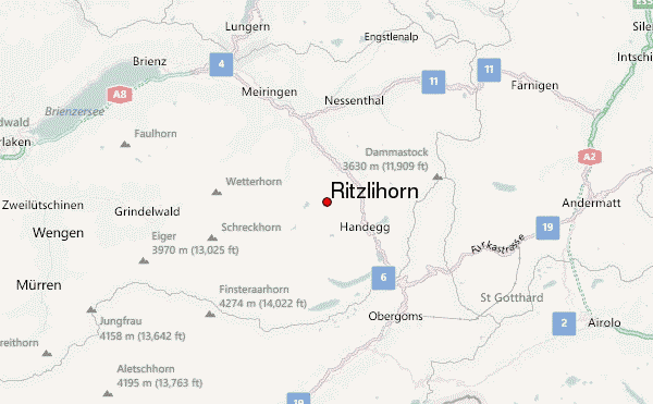Ritzlihorn Location Map