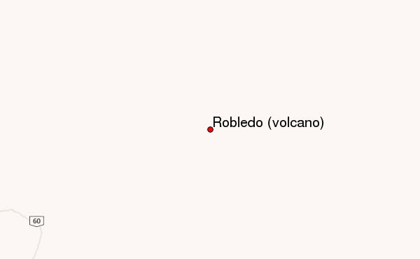 Robledo (volcano) Location Map