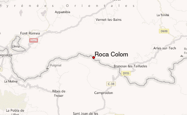 Roca Colom Location Map